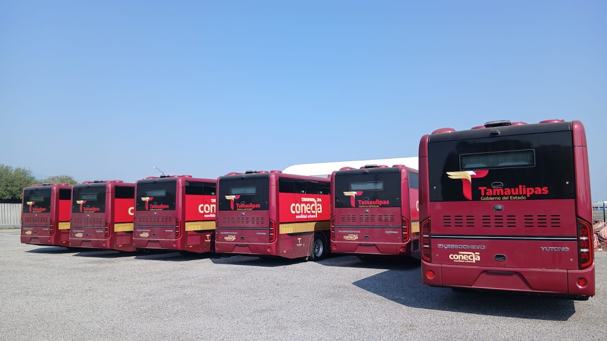 Tamaulipas moderniza transporte público con camiones híbridos