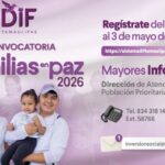 DIF Tamaulipas abre convocatoria “Familias en Paz 2026”