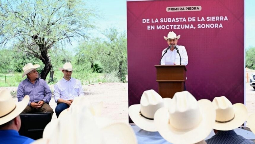 Inician obras de Subasta Ganadera en la Sierra de Sonora