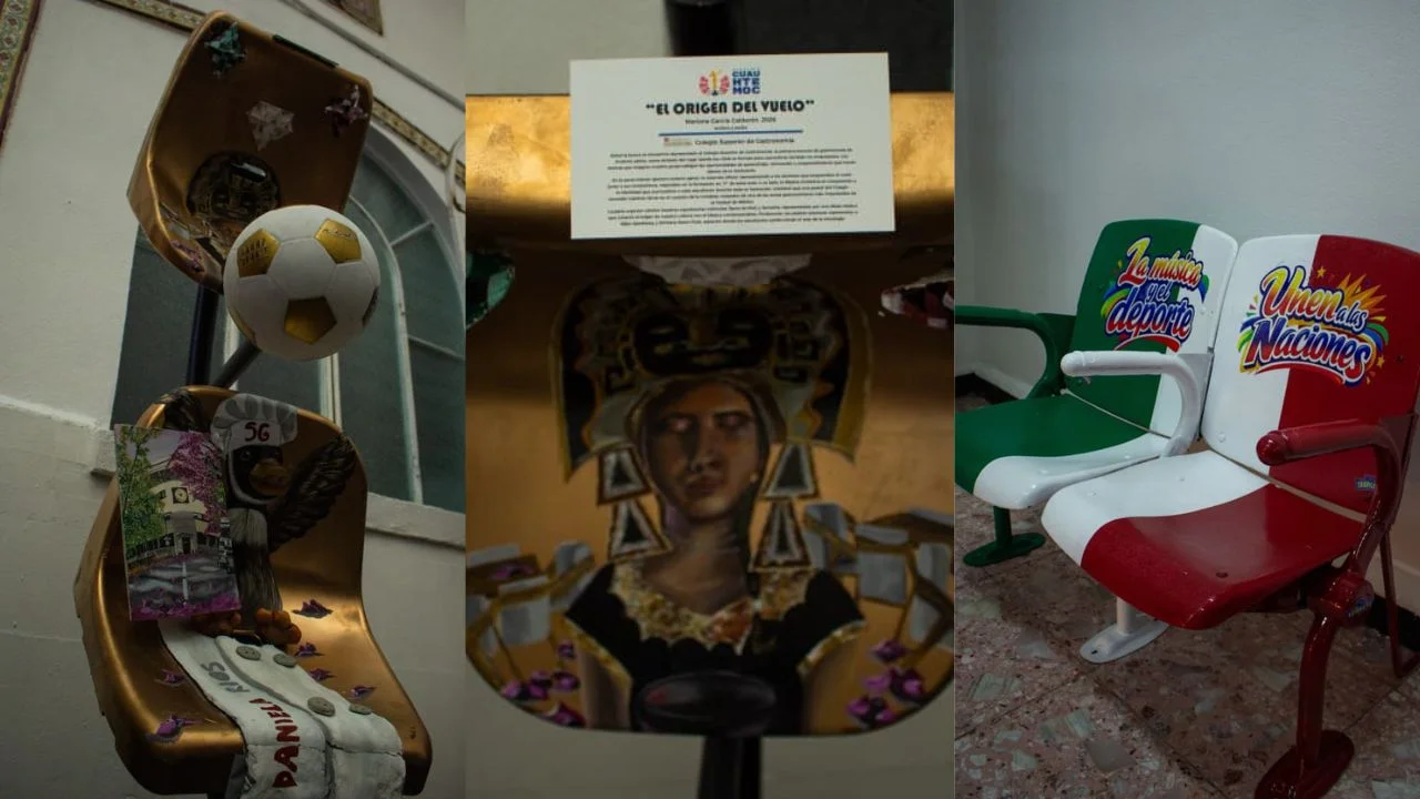 Cuauhtémoc exhibe butacas intervenidas por artistas globales