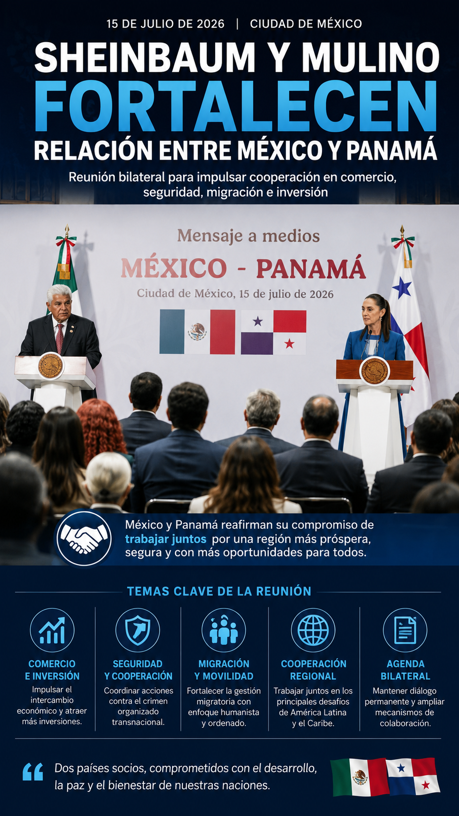 México y Panamá refuerzan cooperación en comercio y seguridad
