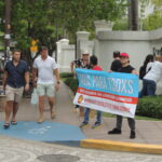 Protestan en San Juan por crisis del agua y evento de González