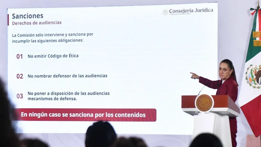Sheinbaum descarta censura en lineamientos para medios y audiencias