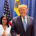 Trump y Delcy Rodríguez dialogan sobre deuda venezolana en la ONU