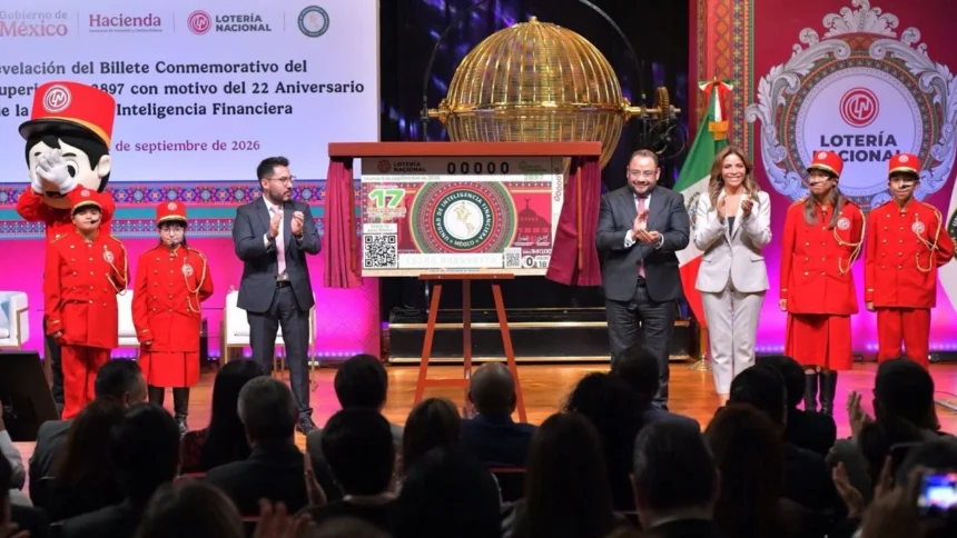Lotería Nacional lanza billete por aniversario de la UIF